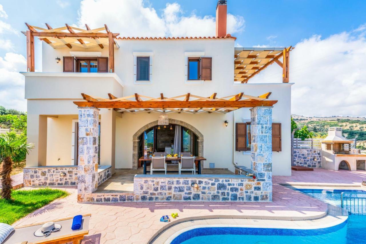 New Villa Kantifes 4 Families Or Couples With Private Pool & Bbq Kirianna Luaran gambar