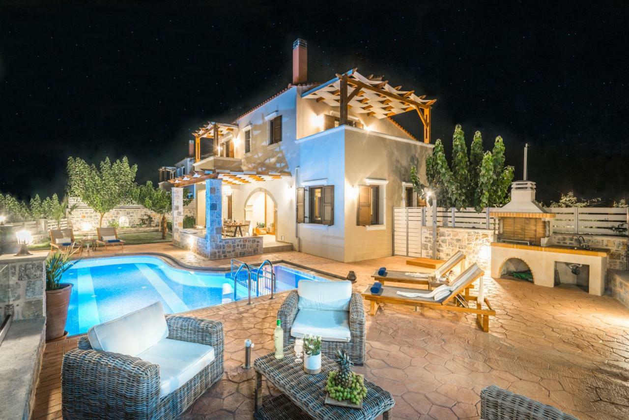 New Villa Kantifes 4 Families Or Couples With Private Pool & Bbq Kirianna Luaran gambar